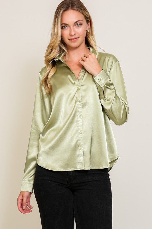 SOLD OUT- Isadora Satin Top (MORE COLORS)