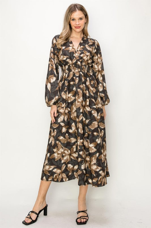 SOLD OUT- Joyous Floral Midi Dress